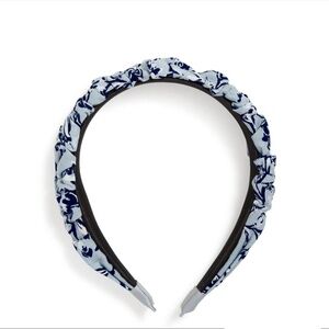 Vera Bradley Ruched Headband in Parennials Gray Pattern. New